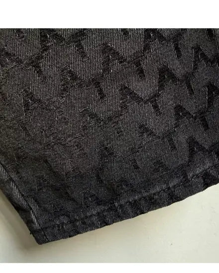 Embroidered wide-leg jeans