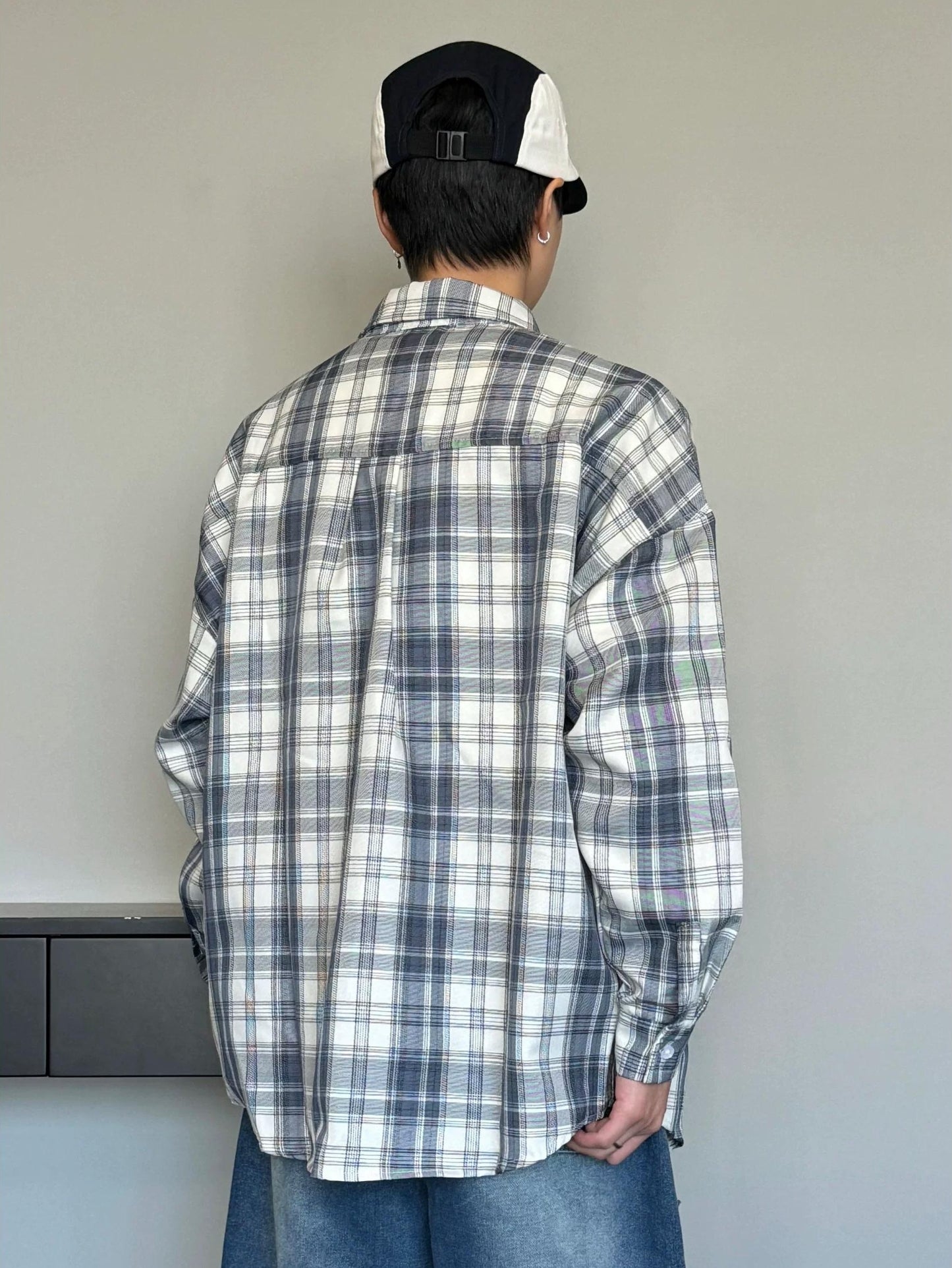 レトロチェックシャツジャケット