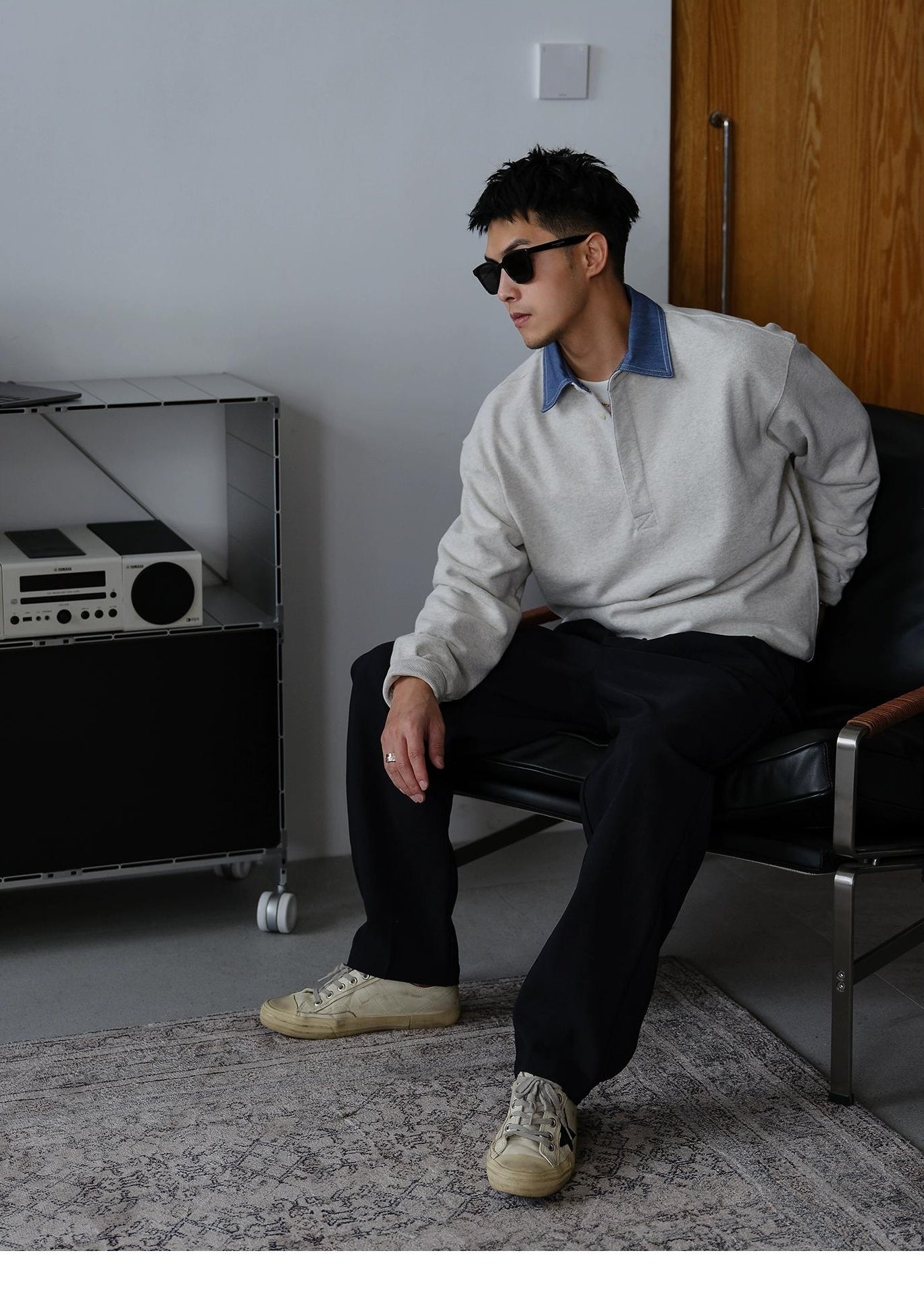 Casual Lapel Sweatshirt