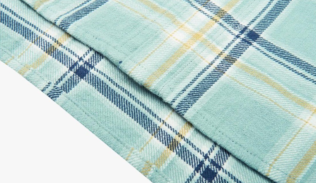 Plaid Spliced Long Sleeve Shirt