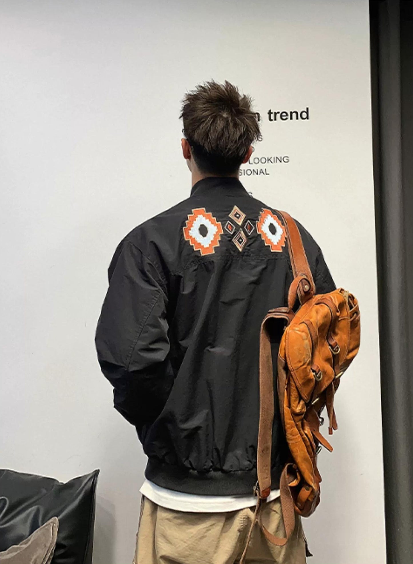 Trendy Color Block Baseball Jacket