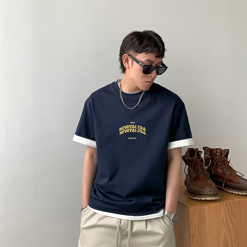 ヴィンテージプリントルーズフィットTシャツ