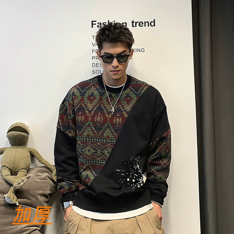 Casual Plus Size Crew Neck Sweater