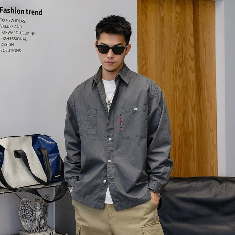 Retro Red Rope Long Sleeve Shirt