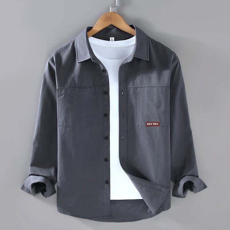 レトロカジュアルワークシャツ