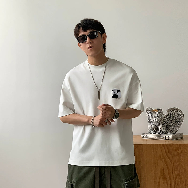 Panda Embroidered Tee