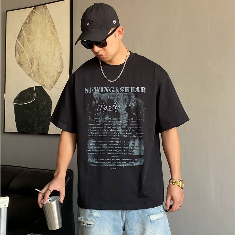 サマー カジュアル ギャングスタ Tシャツ