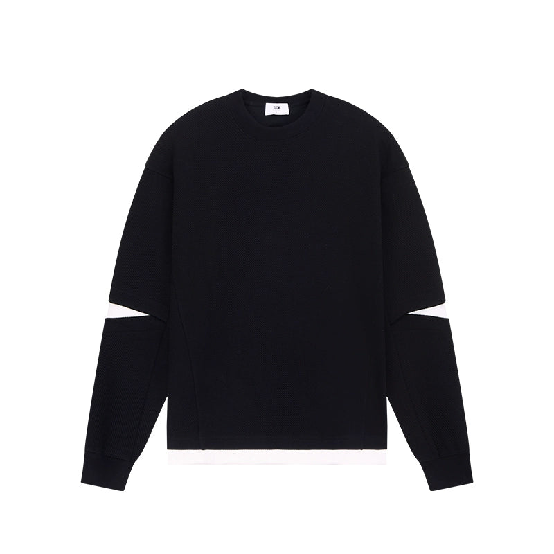 Spring Dual Tone Stretch Sweater