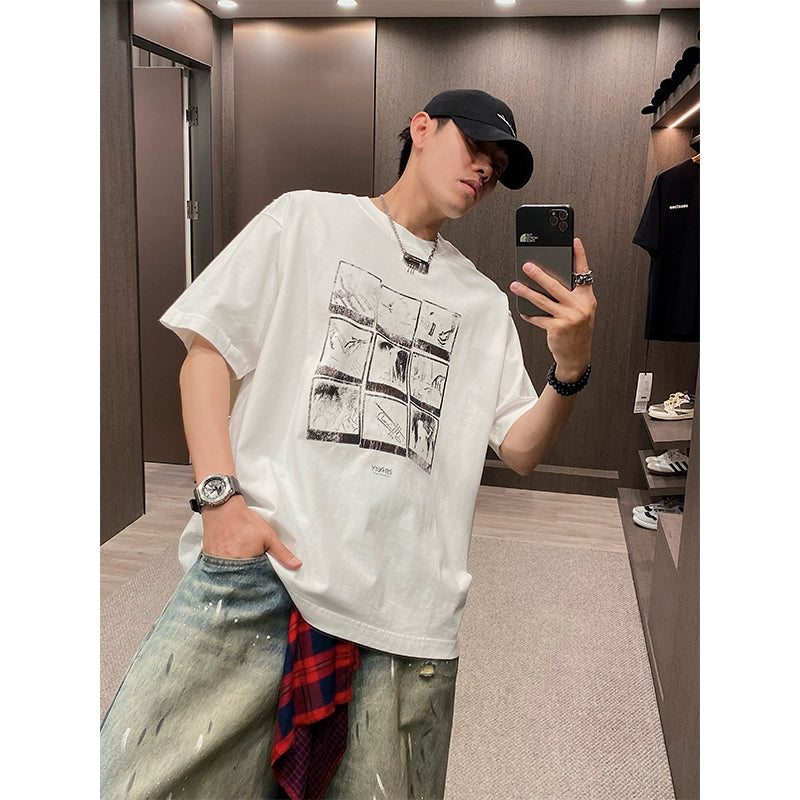 Retro American Tide Grid T-Shirt