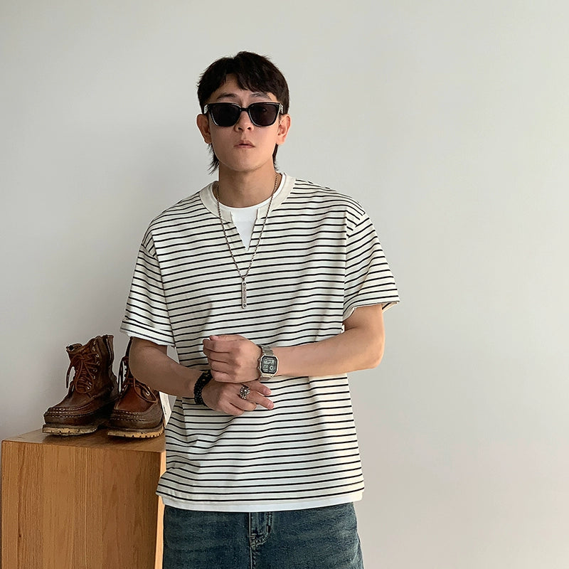 Striped Loose Fit Summer Tee