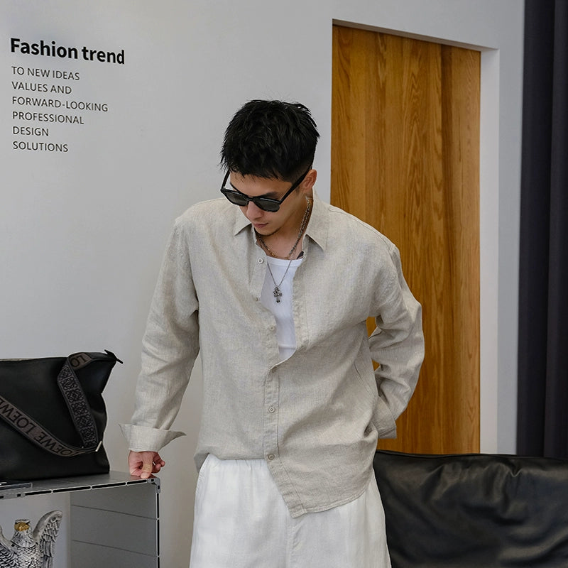 Men's lightweight linen shirt