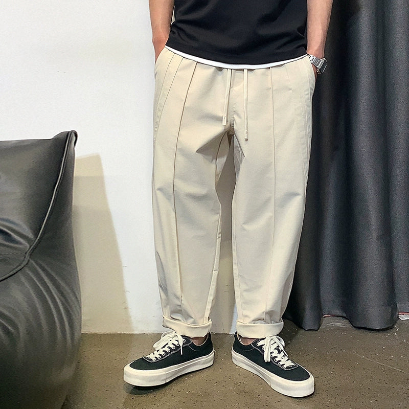 Striped Splicing Casual Pants