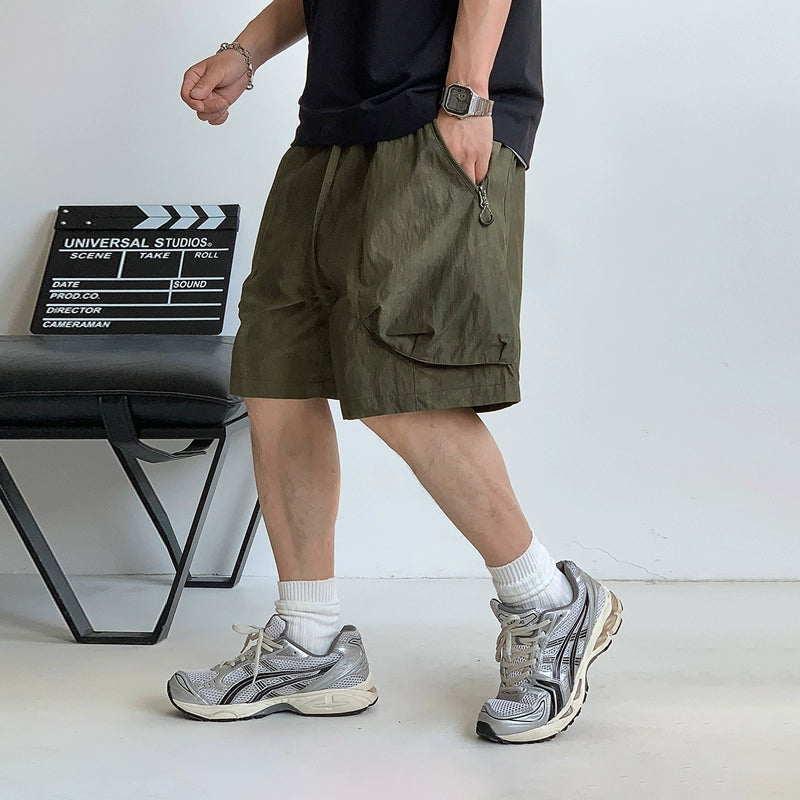 Men's Casual Zipper Shorts