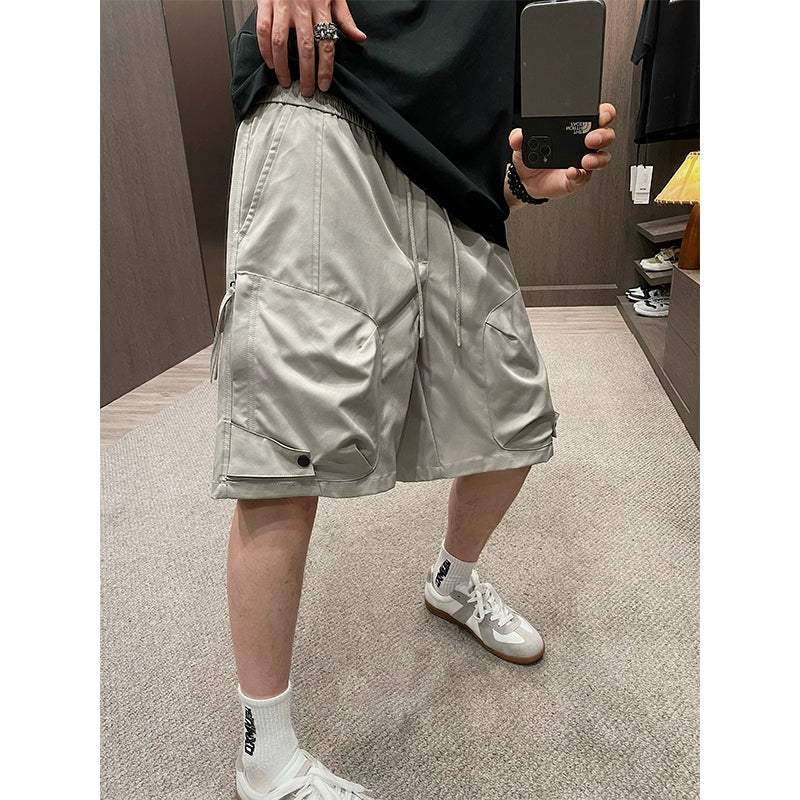 Casual Elastic Waist Shorts