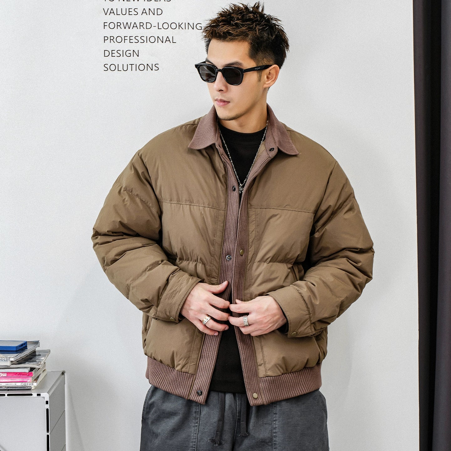 Men's heavy down jacket