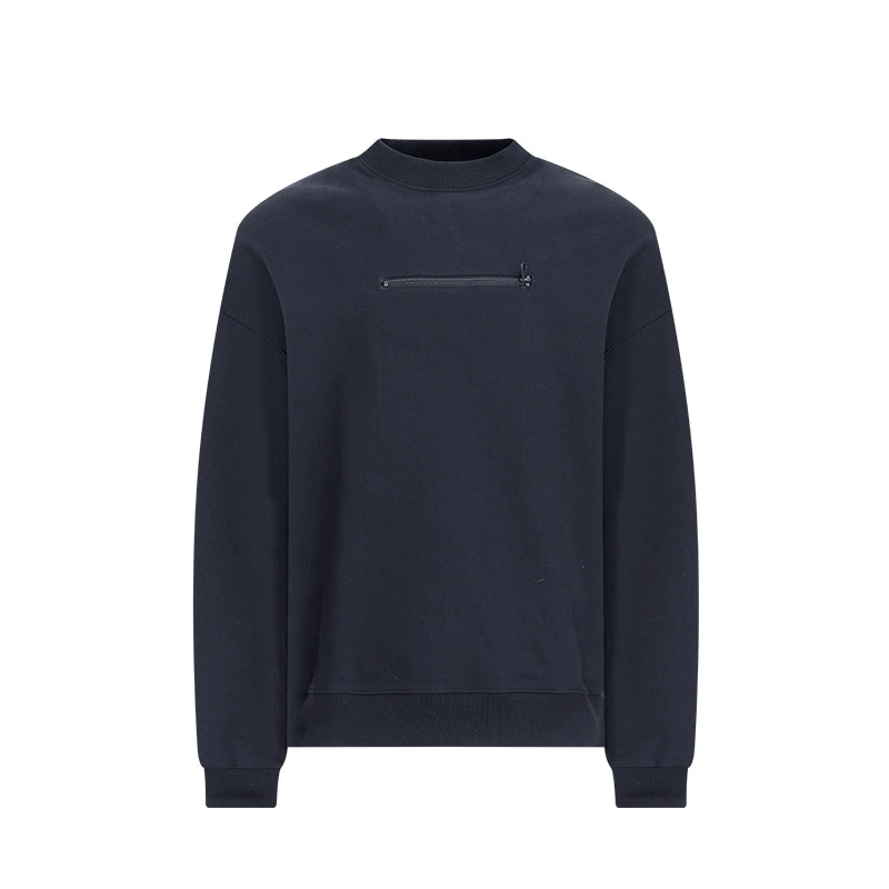 Zip pocket loose fit top