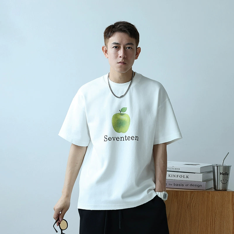 Heavyweight Apple Print Tee
