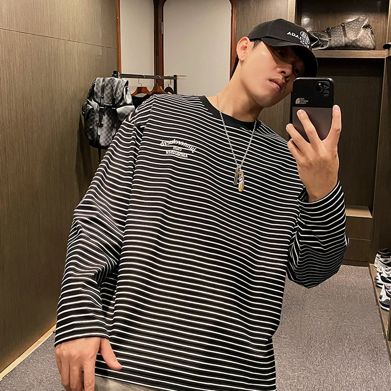 Striped Unisex Long Sleeve Tee