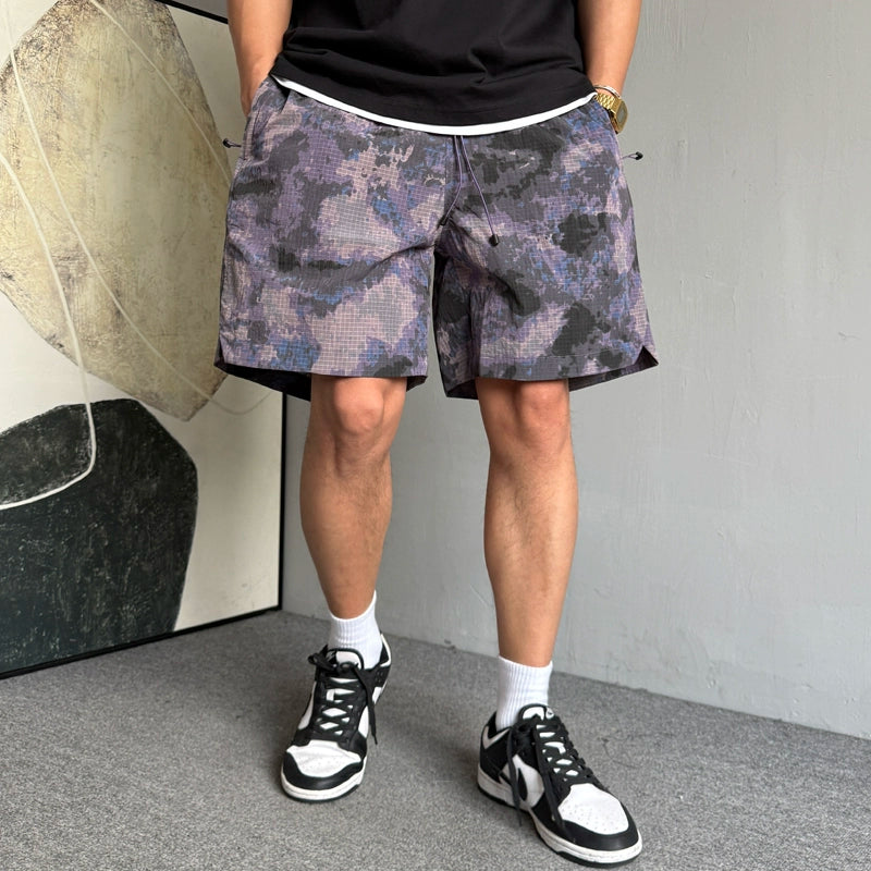 Quick-Dry Camouflage Fitness Shorts