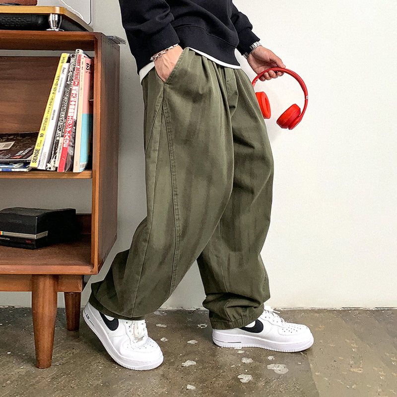 レトロストリートウェアハーランパンツ