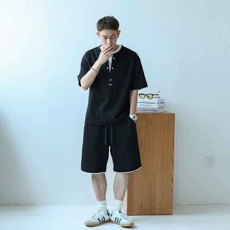 Summer Leisure T-Shirt & Shorts Set