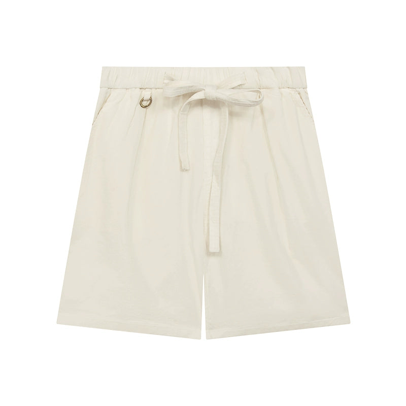 Brown Corduroy Casual Shorts