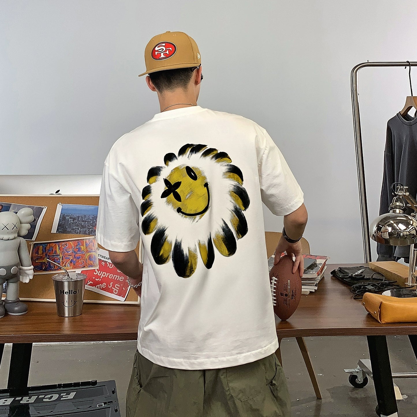 Heavyweight Flower Smiley T-Shirt