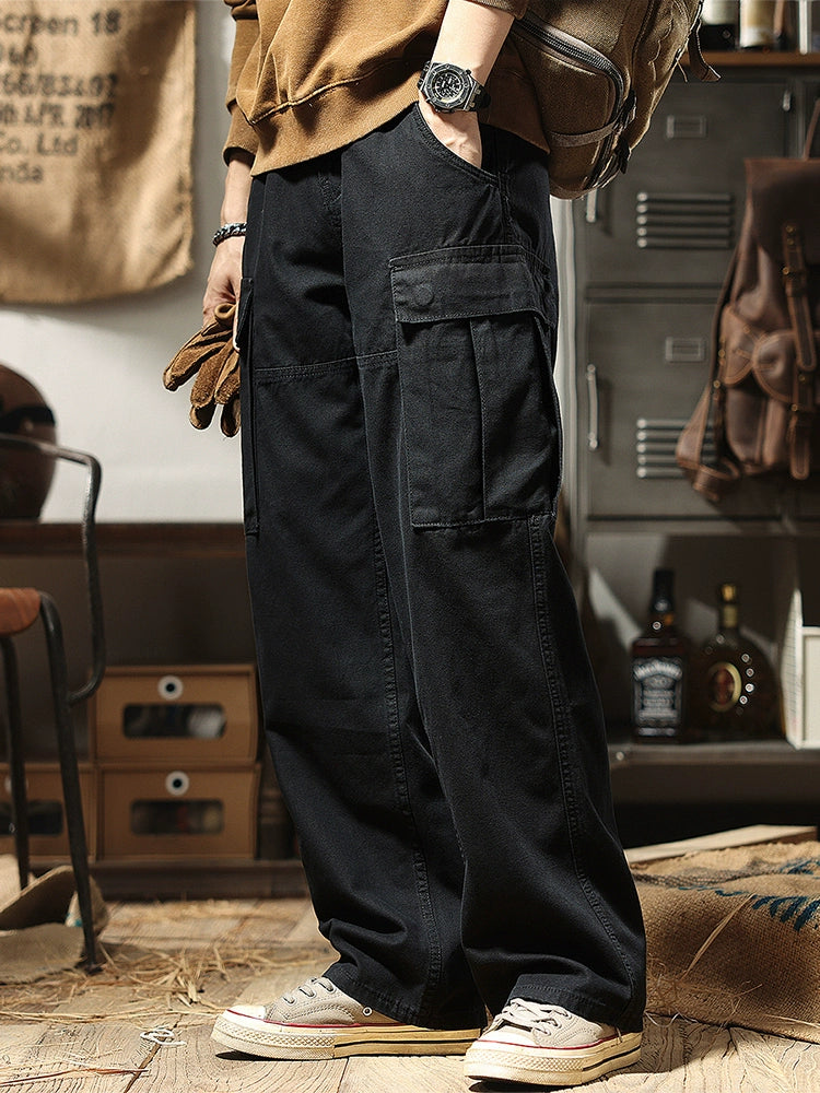 ワイドレッグマルチポケットパンツ