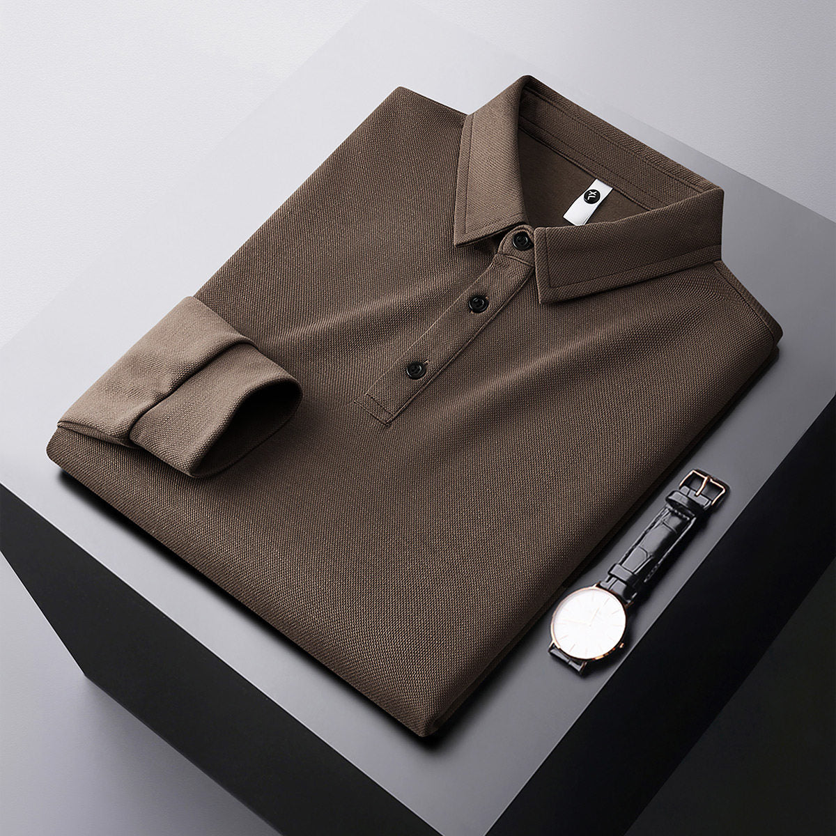 ヘビーウェイトロングスリーブポロシャツ