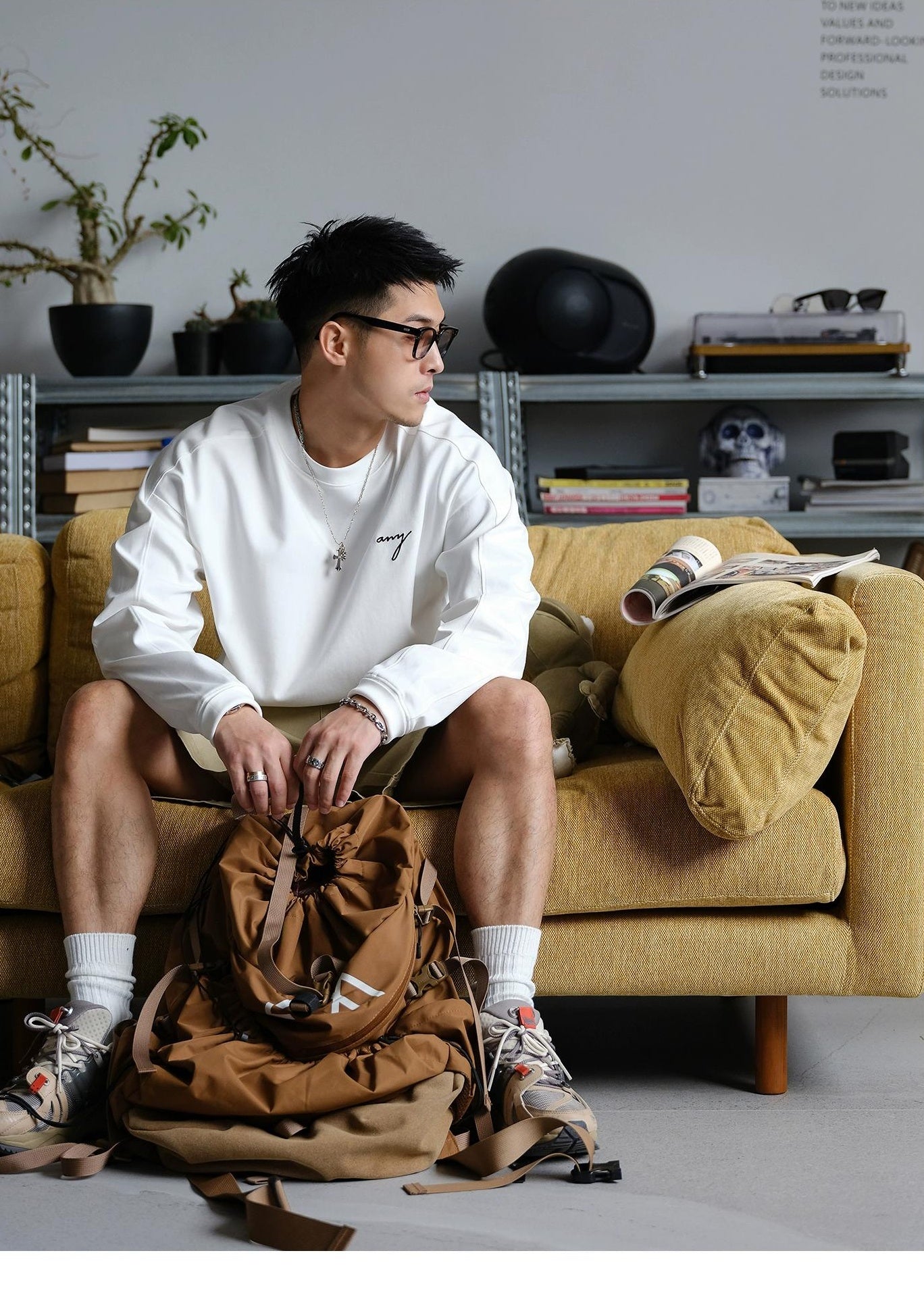 Embroidered Long-Sleeve T-Shirt