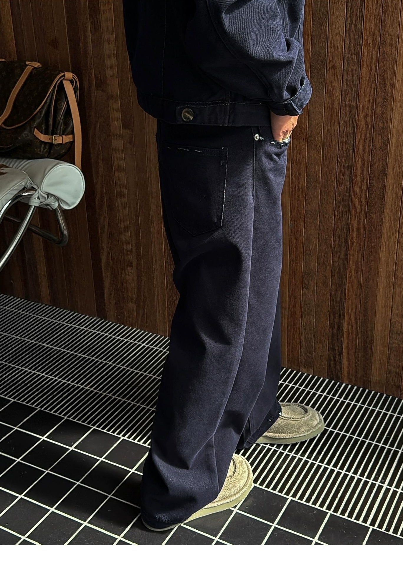 Trendy Blue Casual Pants