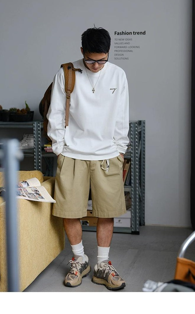 Embroidered Long-Sleeve T-Shirt