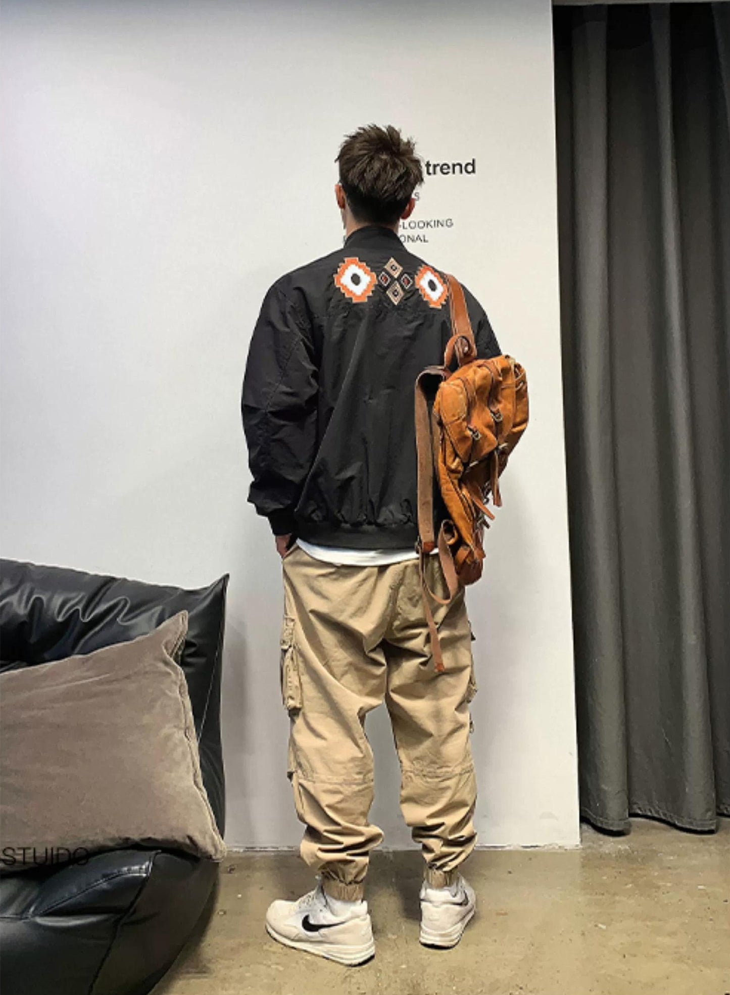 Trendy Color Block Baseball Jacket