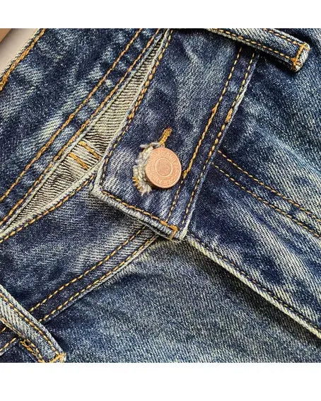 Retro Gangster Denim Shorts