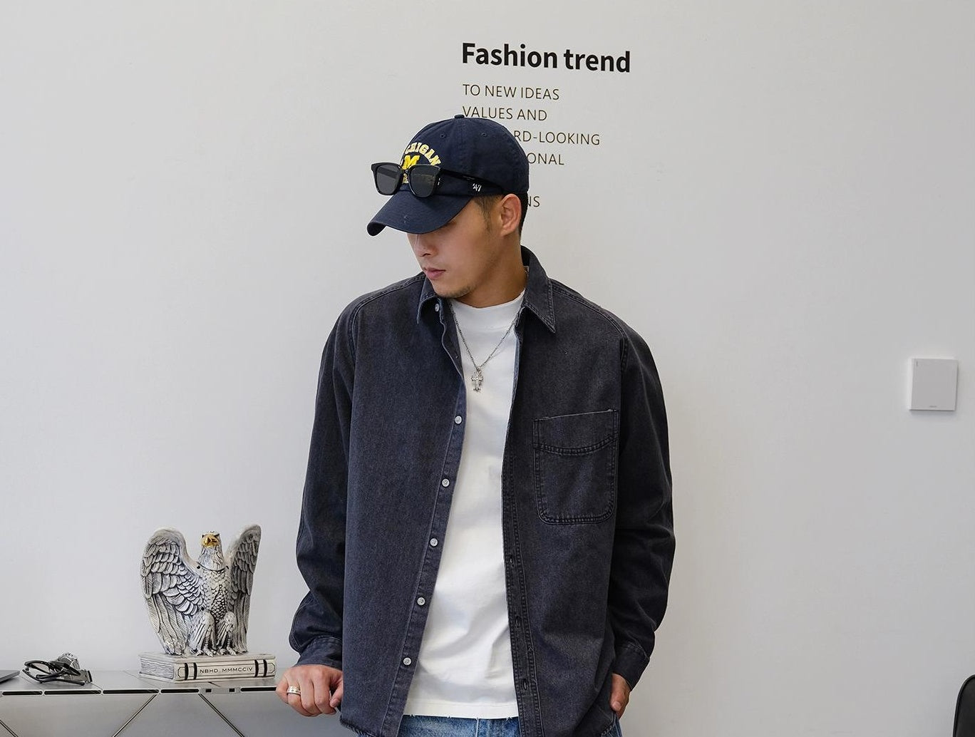 Blue Denim Long Sleeve Shirt