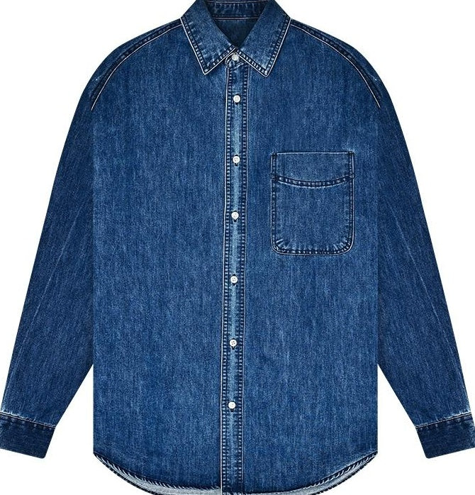 Blue Denim Long Sleeve Shirt