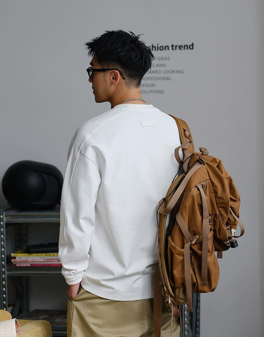 Embroidered Long-Sleeve T-Shirt
