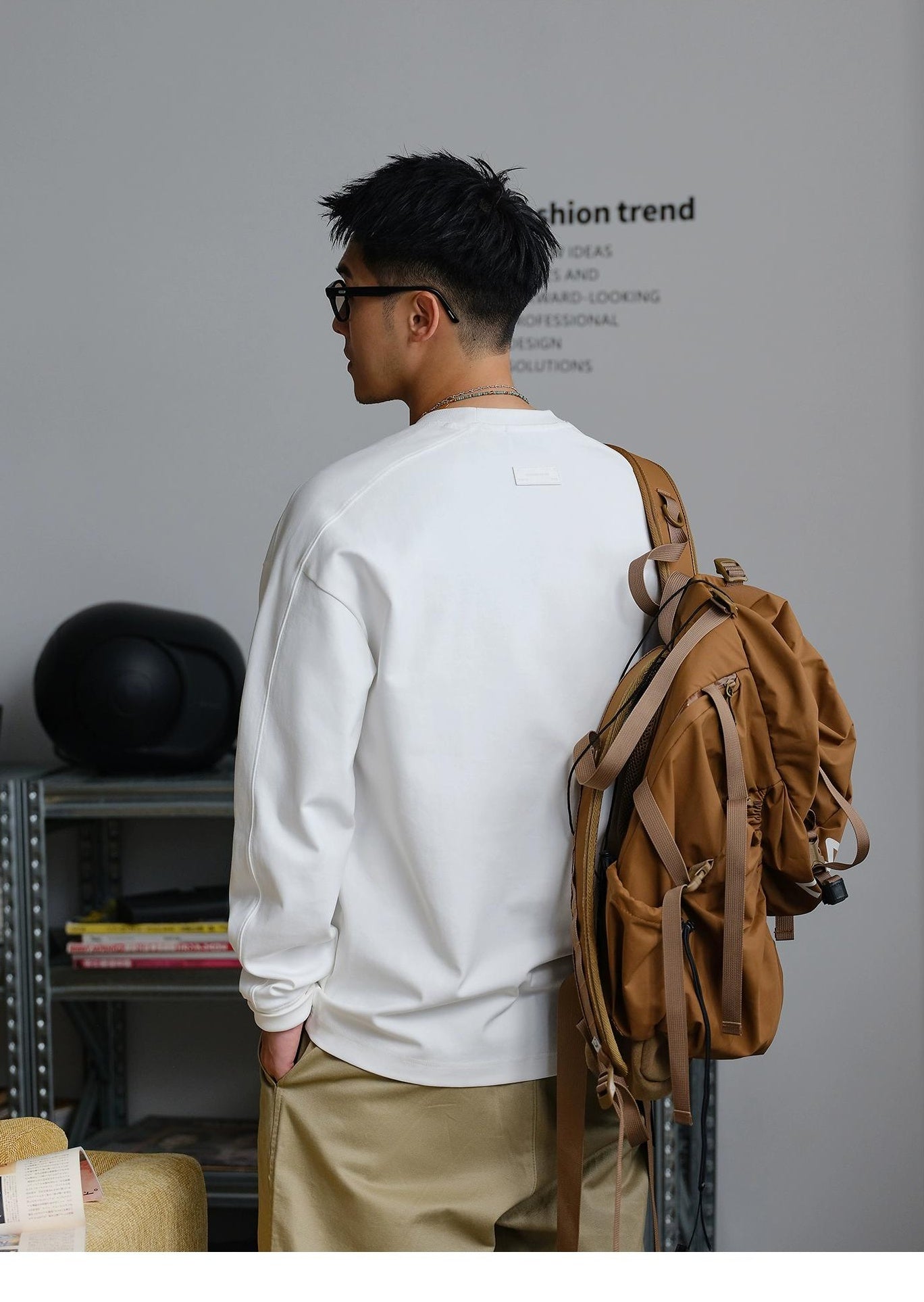 Embroidered Long-Sleeve T-Shirt