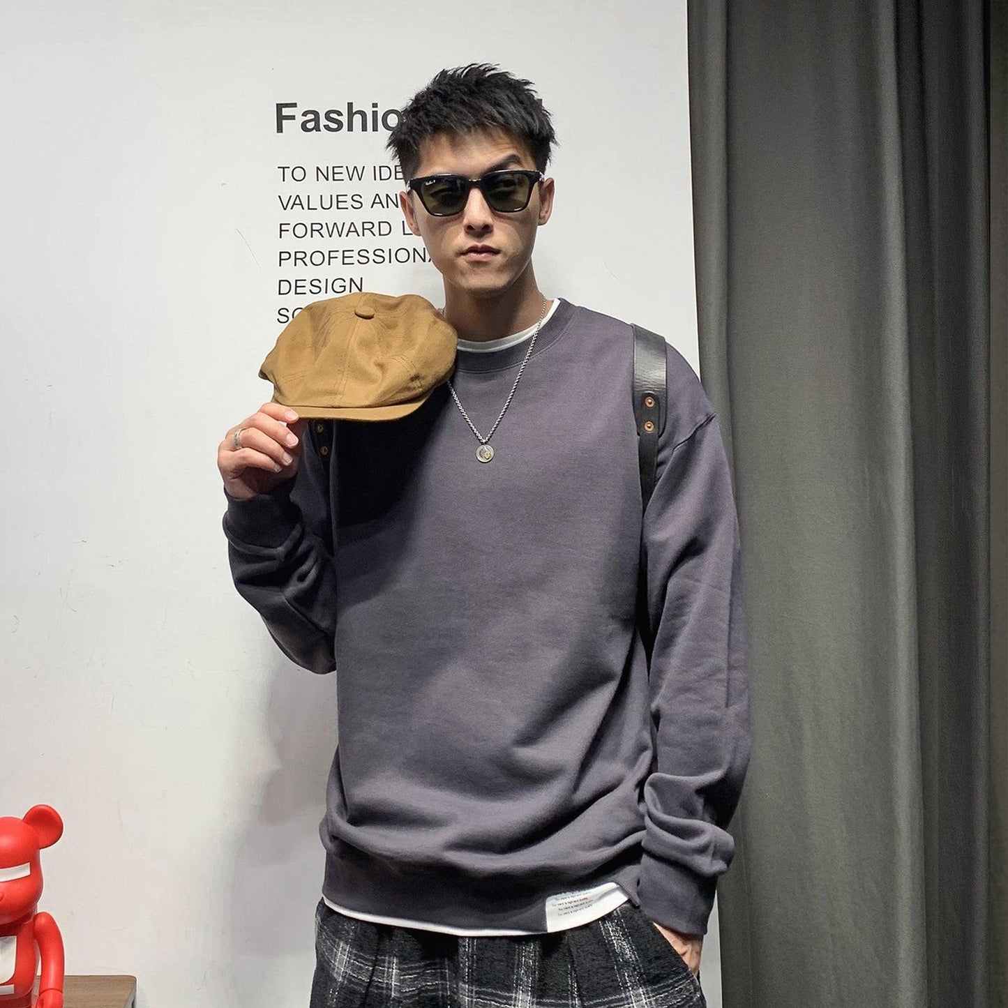 フードなし ヒップホップトップス