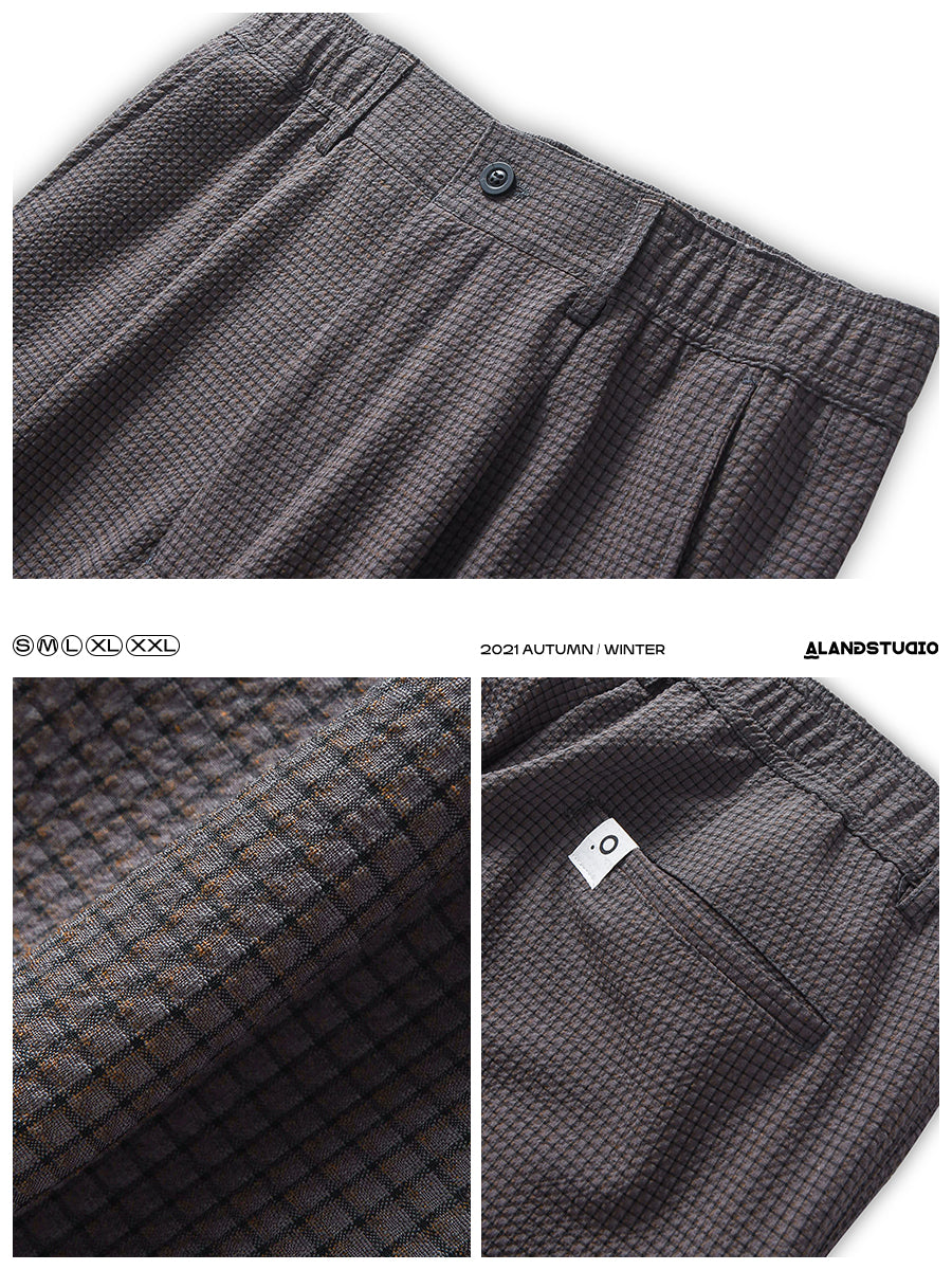 長ズボン チェック パンツ セットアップ