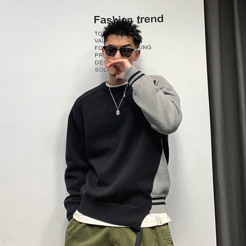 トップス ニット 切り替え