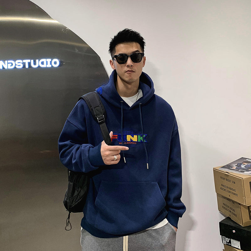 フーディ― 英字ロゴ 長袖 スポーティ