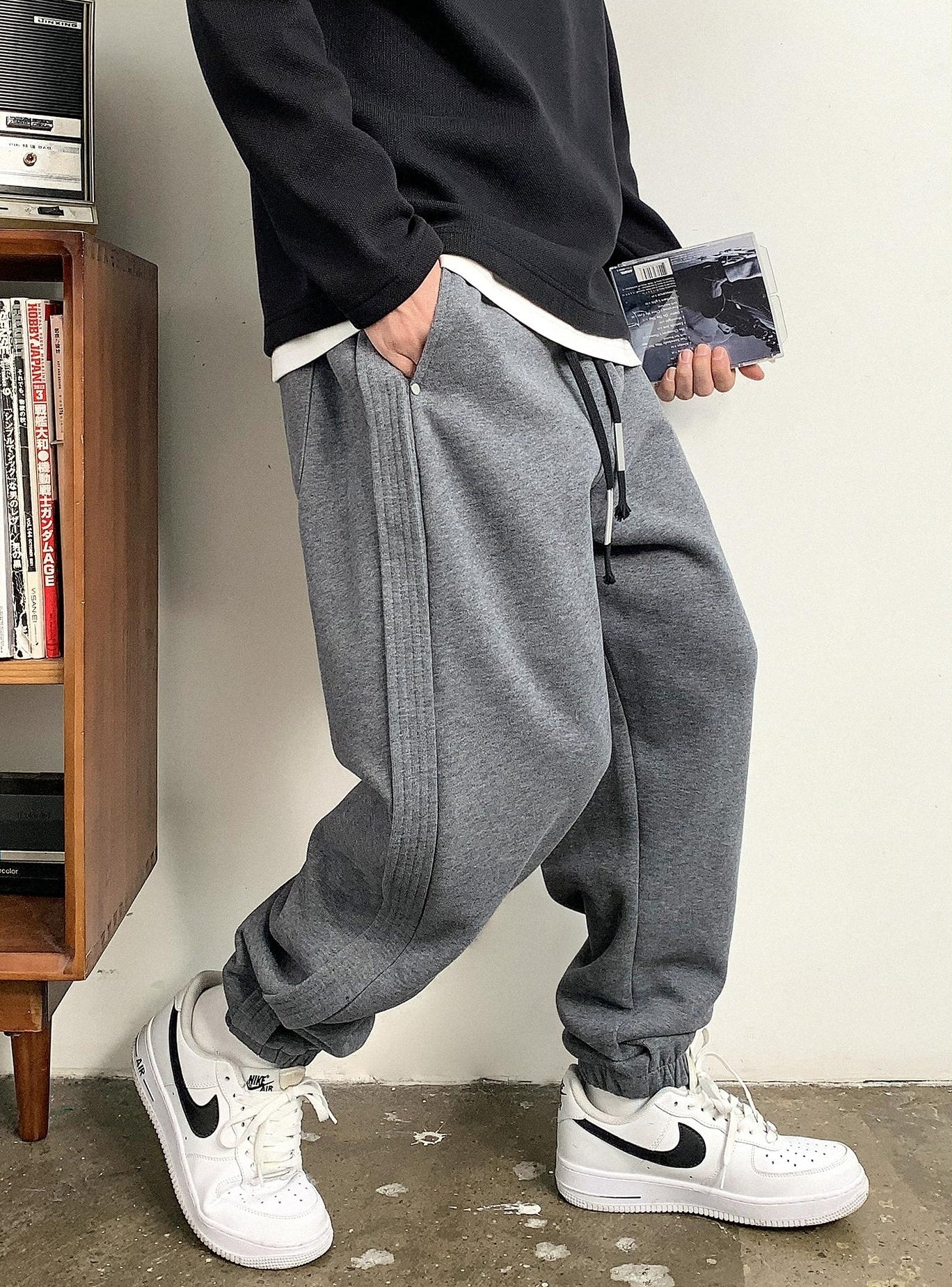 コージーサイドストライプパンツ