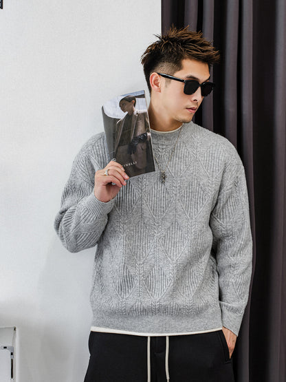 ツイストパターンニットジャンパー