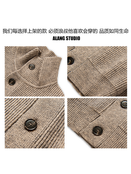 ビンテージカーディガン カラーニットジャケット