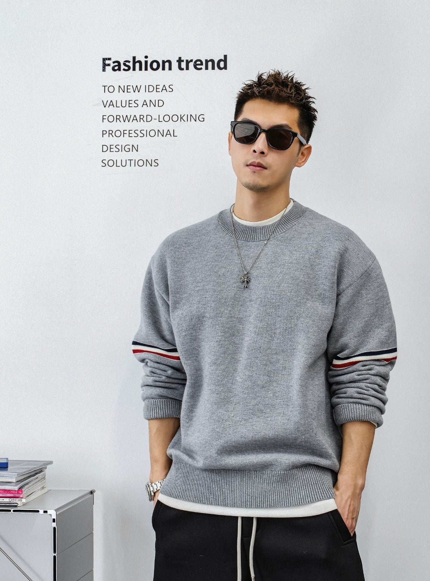 Heavyweight Color Block Jumper