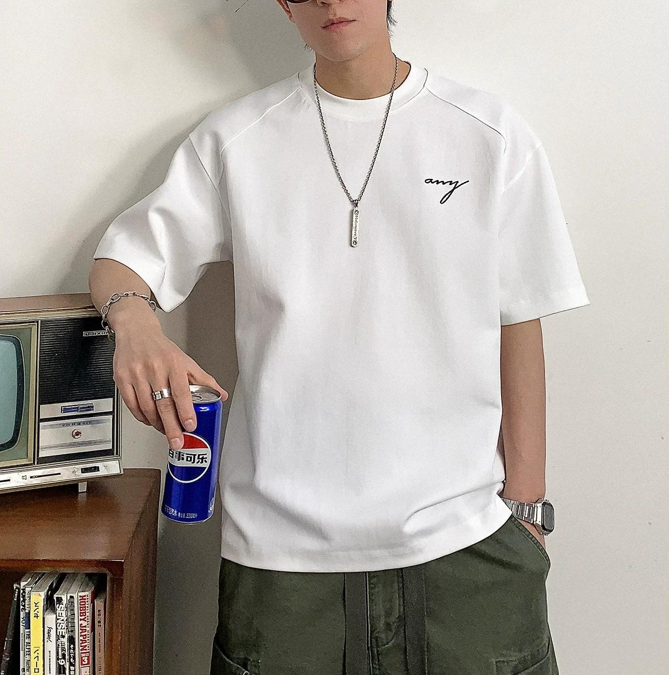 ヘビー刺繍ショートスリーブTシャツ