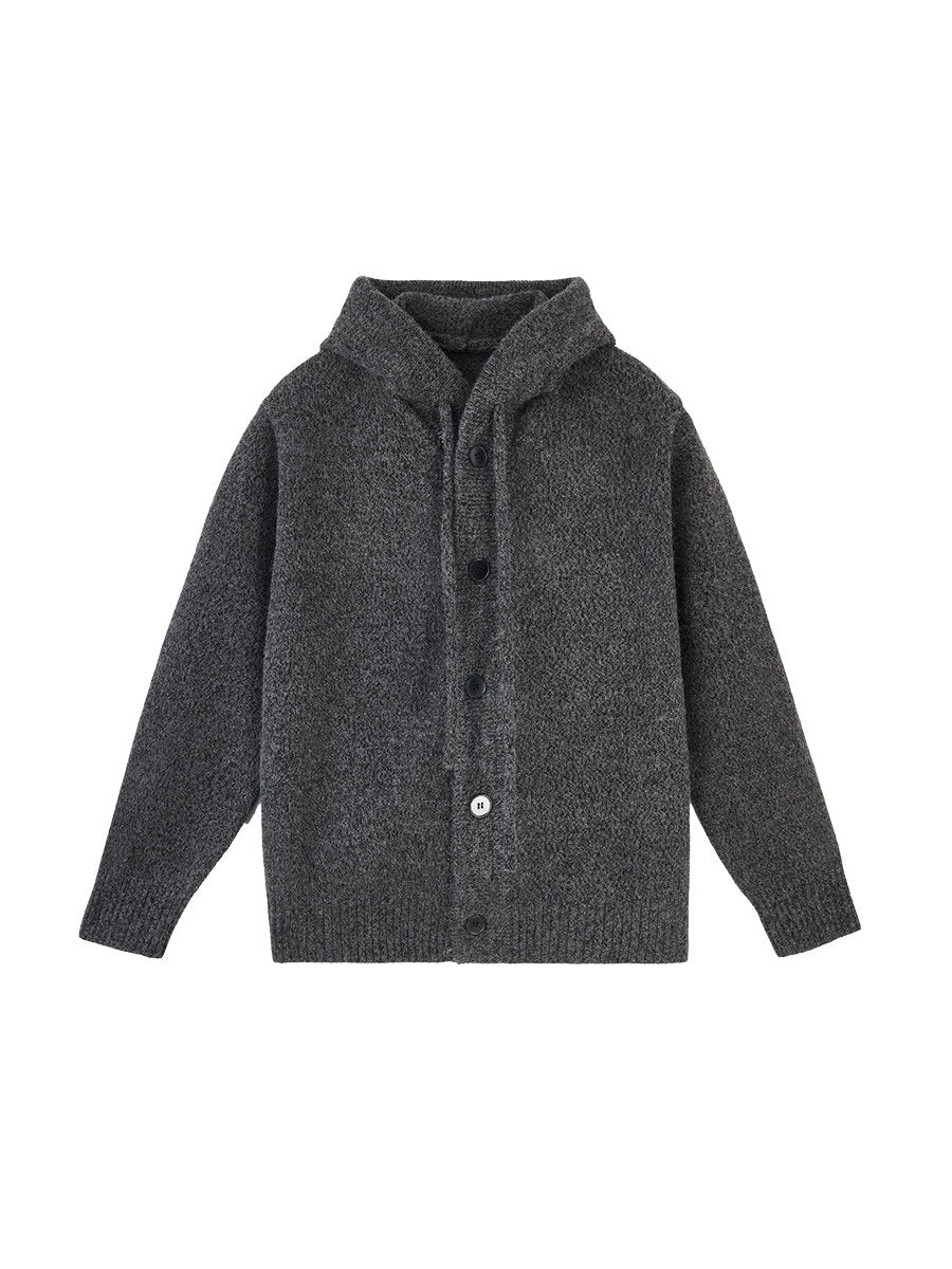 Retro Casual Hooded Cardigan