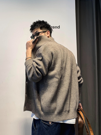 ビンテージカーディガン カラーニットジャケット