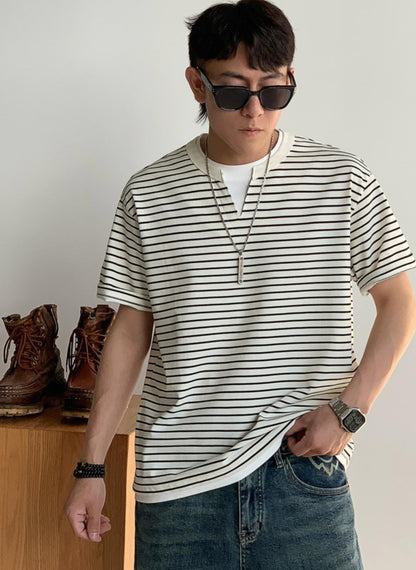 Striped Loose Fit Summer Tee